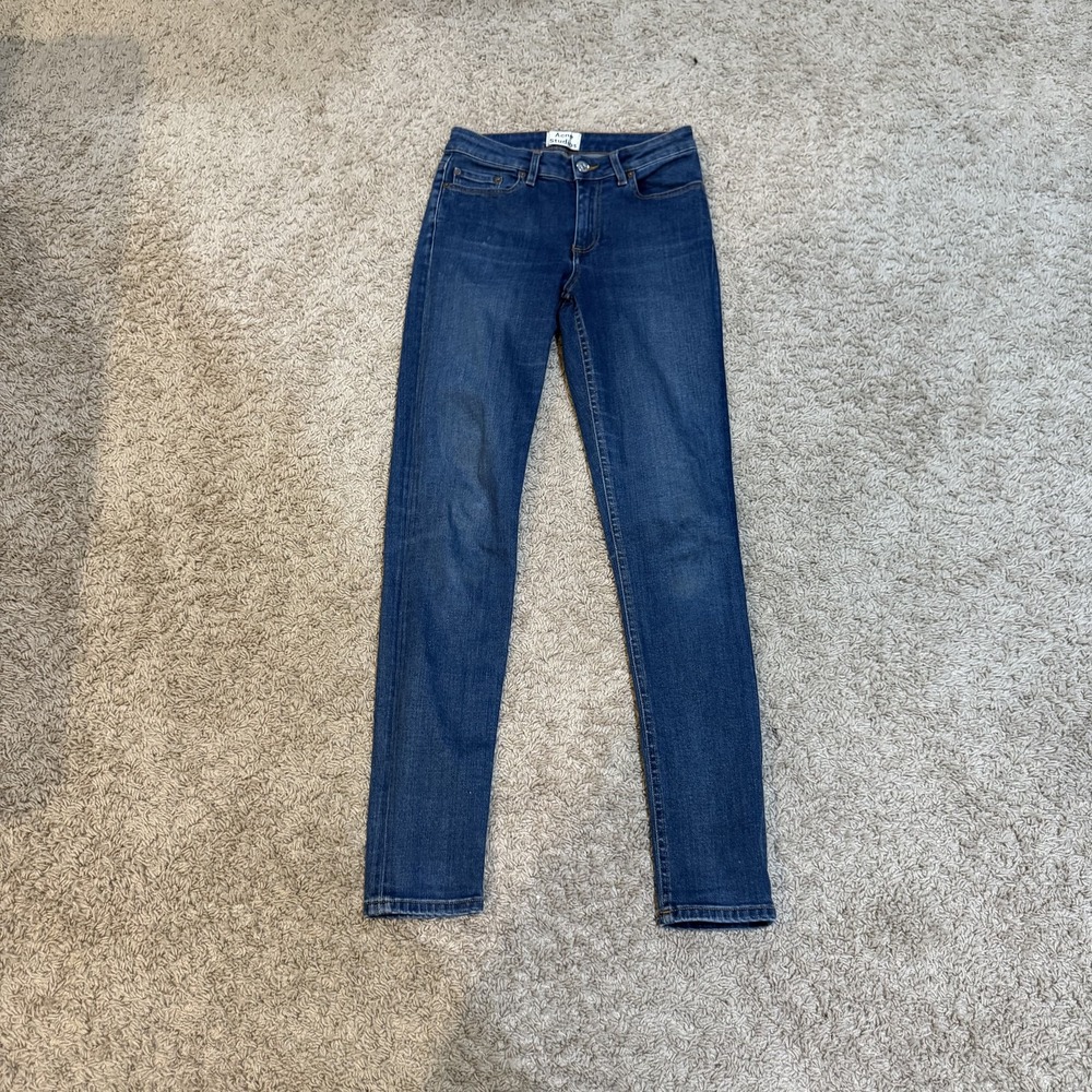 Acne Studios Jeans Womens 24x32 Skinny‎ High Rise Stretch Denim Classic Pants